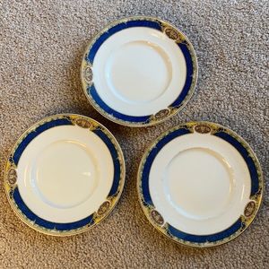 Three 6 inch Vintage Plates